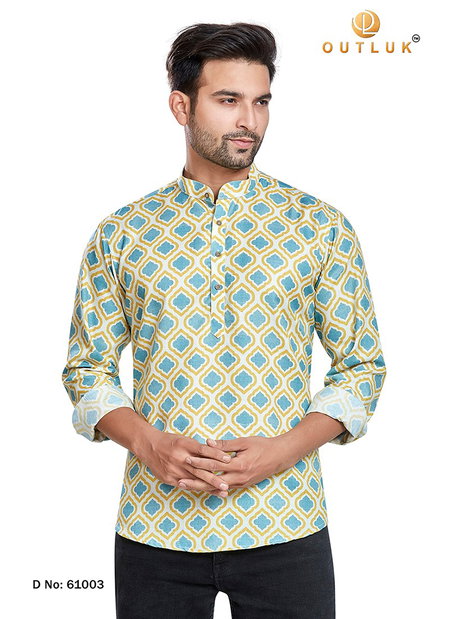 Multi Outluk Vol 61 New Designer Party Wear Latest Kurta Mens Collection 61003